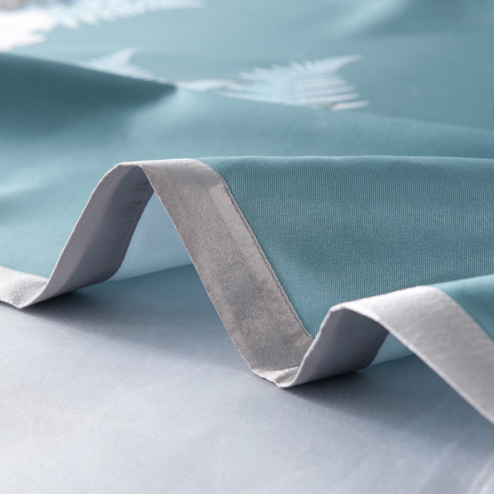 91家纺网 家纺一手货源 找家纺 小芽 2024新款冰凉丝印花凉席小清新系列 夏叶阴浓