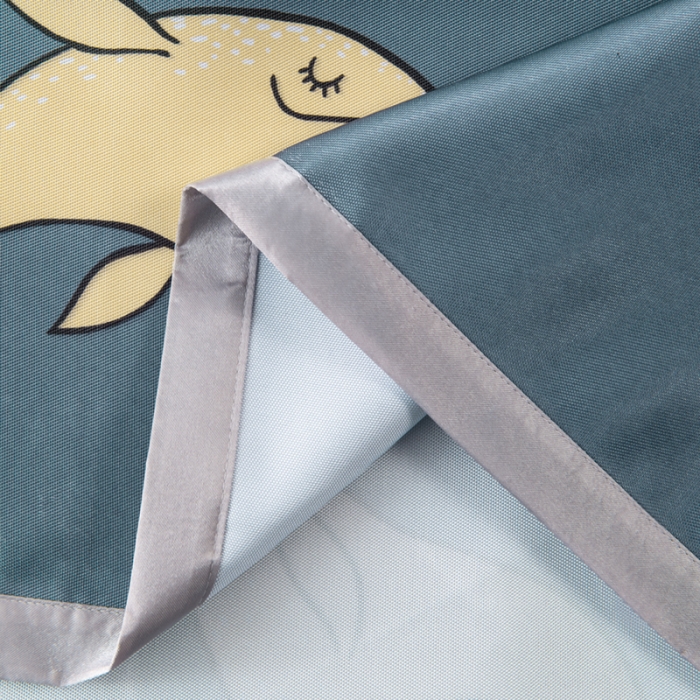 91家纺网 家纺一手货源 找家纺 小芽 2024新款冰凉丝印花凉席小清新系列 鲸梦