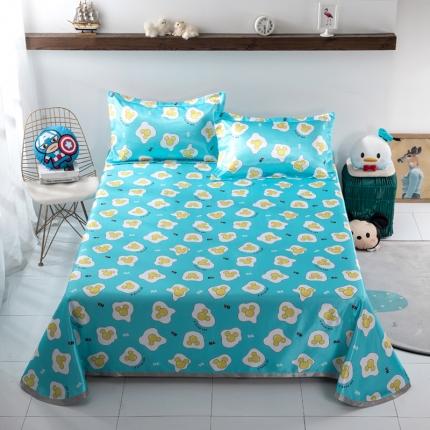 小芽 迪士尼床单款冰丝凉席 蛋壳米奇蓝