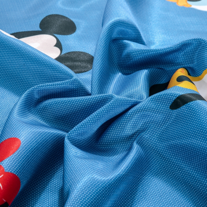 91家纺网 家纺一手货源 找家纺 小芽 迪士尼床单款冰丝凉席 米奇米妮蓝