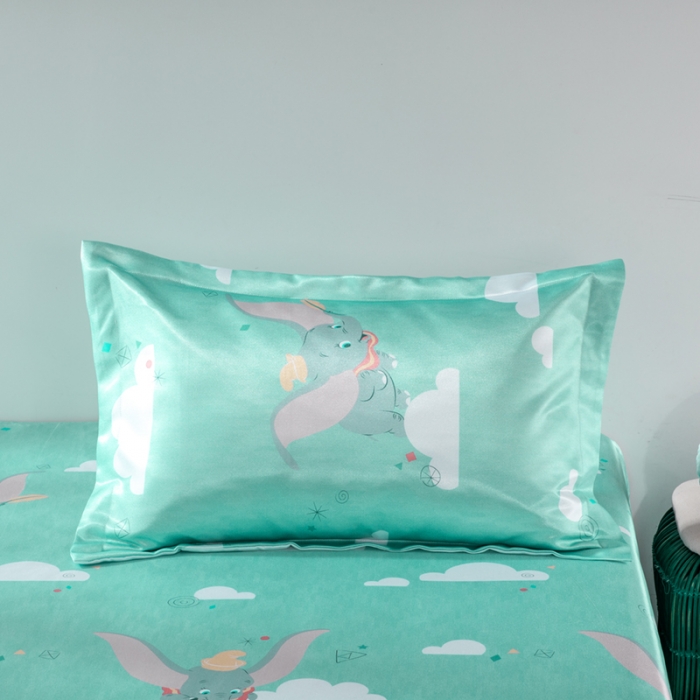 91家纺网 家纺一手货源 找家纺 小芽 迪士尼床单款冰丝凉席 小飞象