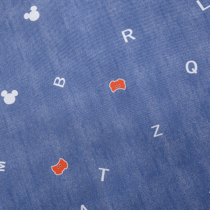 91家纺网 家纺一手货源 找家纺 小芽 迪士尼床单款冰丝凉席 字母米奇