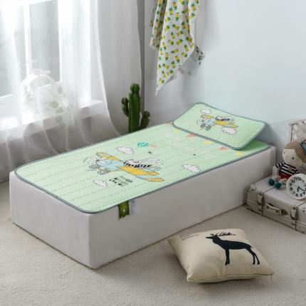 91家纺网 家纺一手货源 找家纺 小芽 2024新款儿童冰感丝乳胶凉席床款 疯狂的飞行员