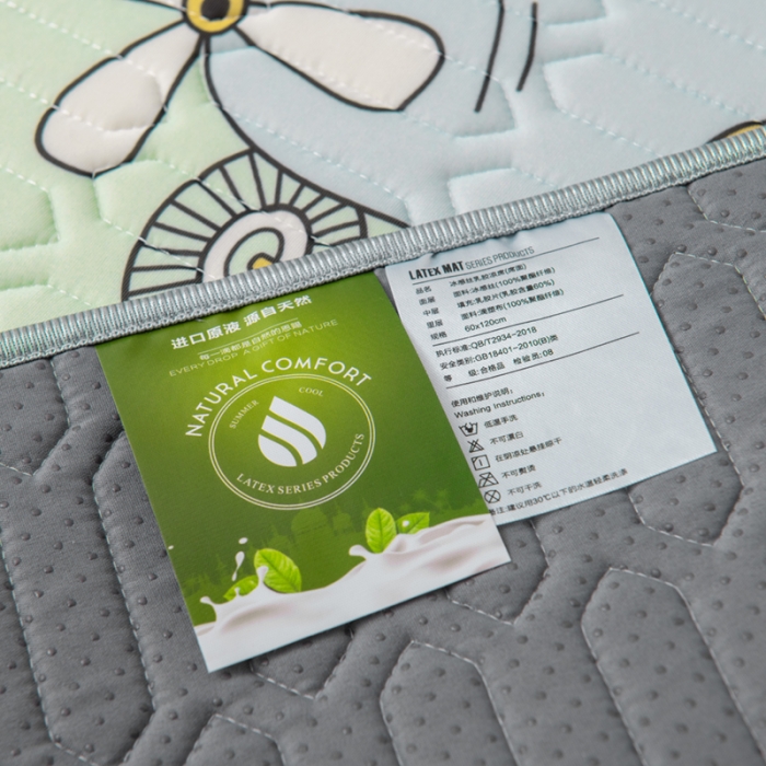 91家纺网 家纺一手货源 找家纺 小芽 2024新款儿童冰感丝乳胶凉席床款 疯狂的飞行员