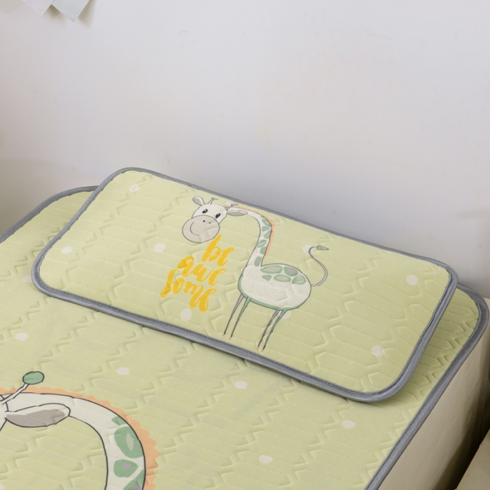 91家纺网 家纺一手货源 找家纺 小芽 2024新款儿童冰感丝乳胶凉席床款 奇优宝贝