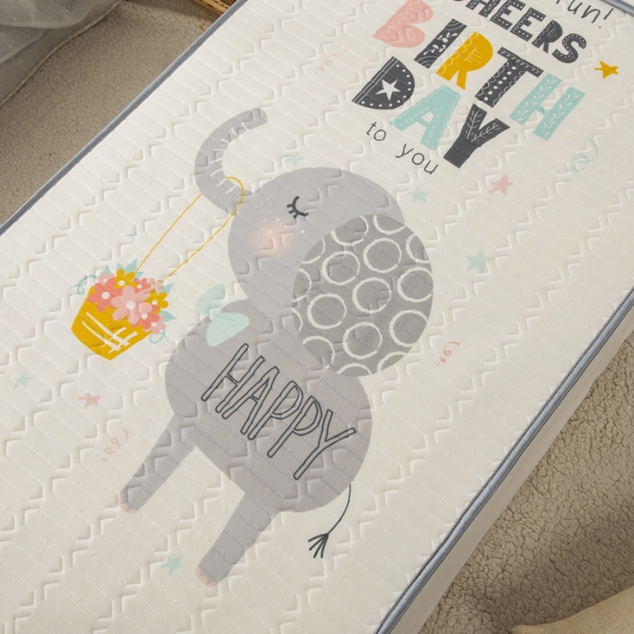 91家纺网 家纺一手货源 找家纺 小芽 2024新款儿童冰感丝乳胶凉席床款 童话里的礼物