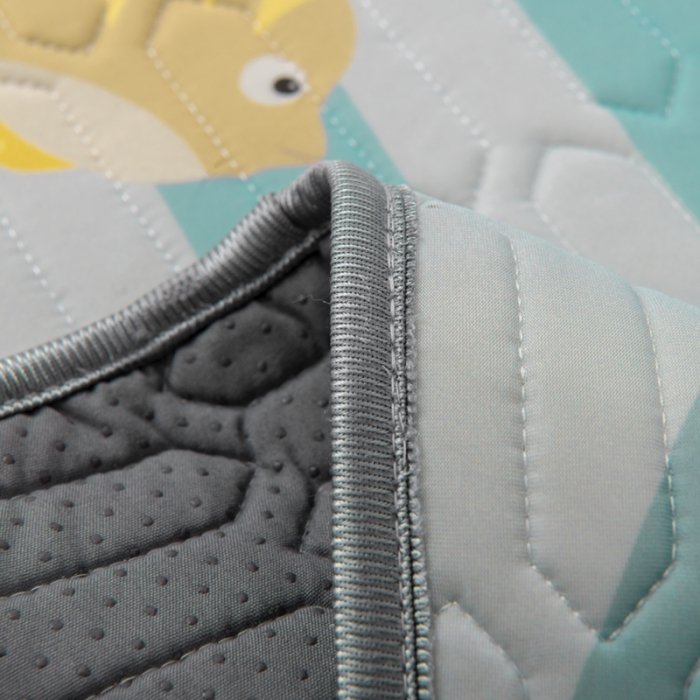 91家纺网 家纺一手货源 找家纺 小芽 2024新款儿童冰感丝乳胶凉席床款 小恐龙