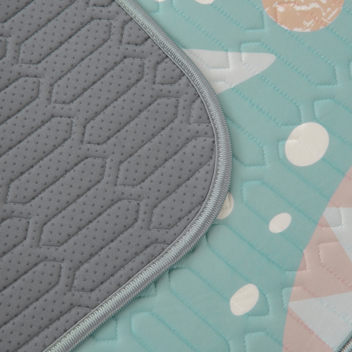 91家纺网 家纺一手货源 找家纺 小芽 2024新款儿童冰感丝乳胶凉席床款 小恐龙