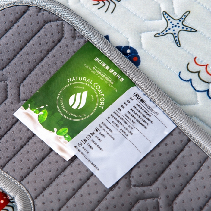 91家纺网 家纺一手货源 找家纺 小芽 2024新款儿童冰感丝乳胶凉席推车款 航海日记