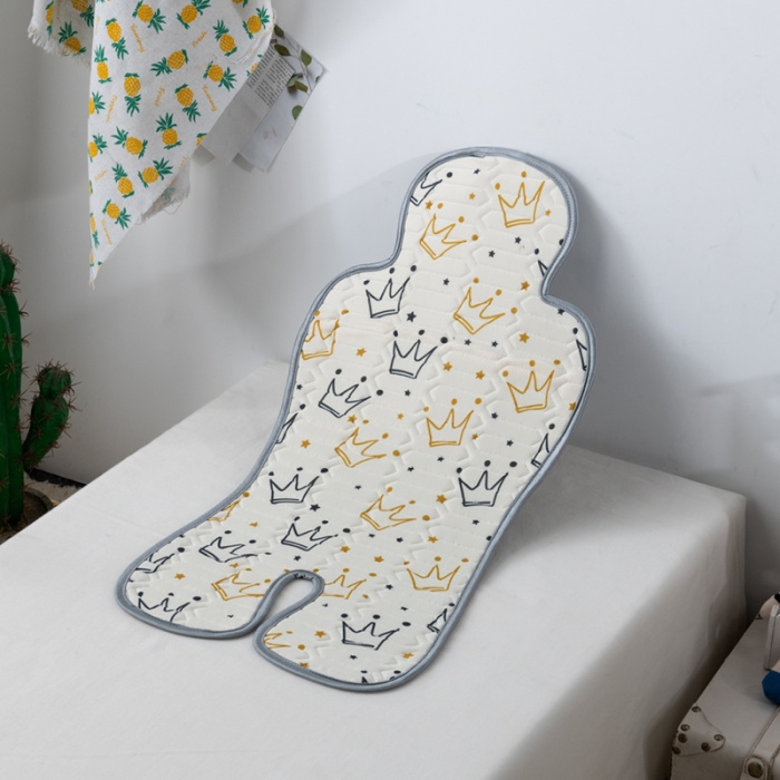 91家纺网 家纺一手货源 找家纺 小芽 2024新款儿童冰感丝乳胶凉席推车款 小皇冠