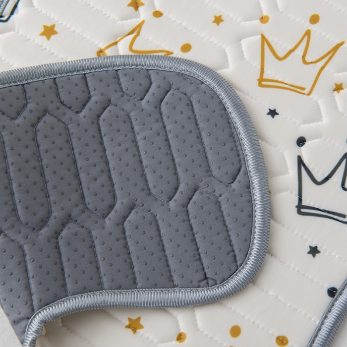 91家纺网 家纺一手货源 找家纺 小芽 2024新款儿童冰感丝乳胶凉席推车款 小皇冠