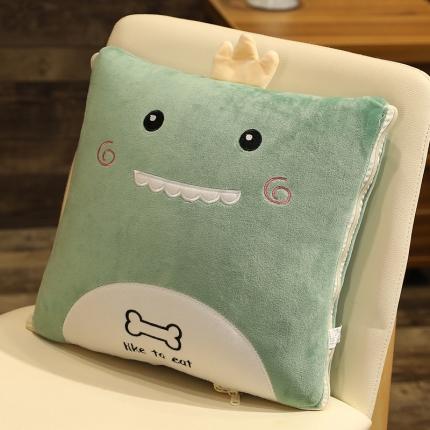 91家纺网 家纺一手货源 找家纺 （总) 仟亿莱家纺 2020新款加厚卡通带绒抱枕被