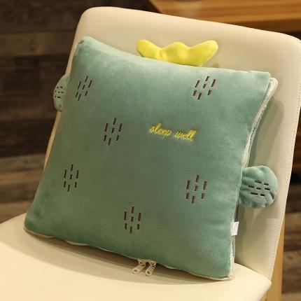 91家纺网 家纺一手货源 找家纺 （总) 仟亿莱家纺 2020新款加厚卡通带绒抱枕被