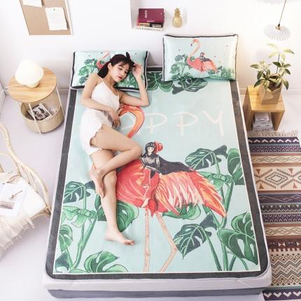 北纬27度 2020新款ins养生纳米纤维冰丝席 火鸟