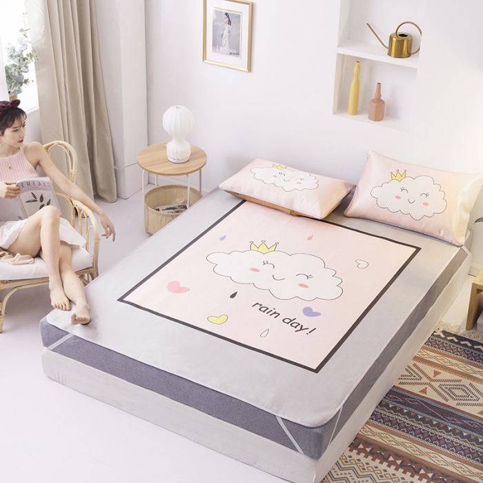 91家纺网 家纺一手货源 找家纺 北纬27度 2020新款ins养生纳米纤维冰丝席 云朵