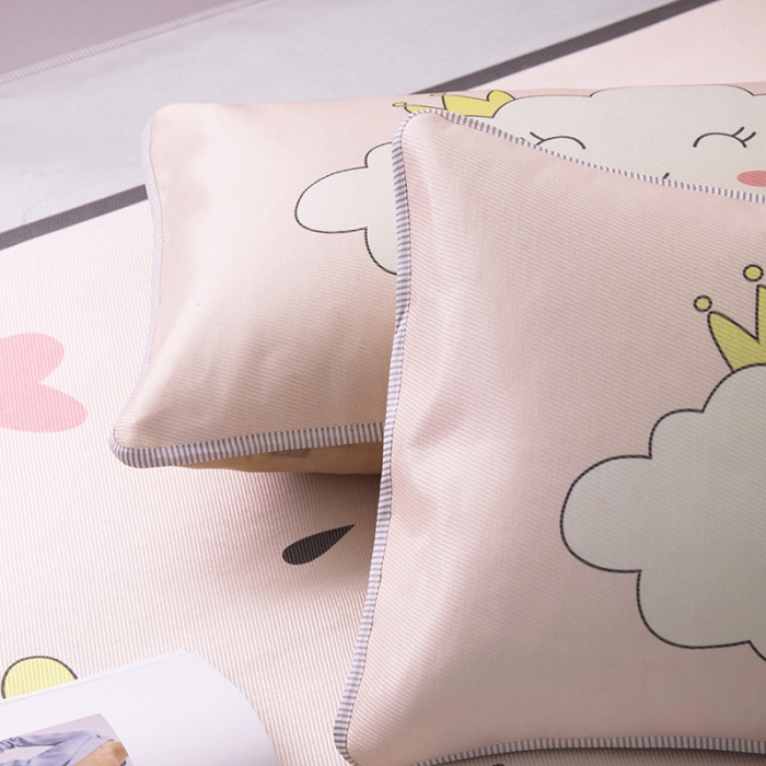 91家纺网 家纺一手货源 找家纺 北纬27度 2020新款ins养生纳米纤维冰丝席 云朵