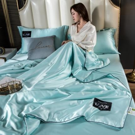 丽莱美家纺2024爆款天丝夏被 水绿