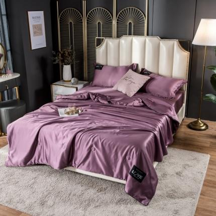 丽莱美家纺2024爆款天丝夏被 紫色