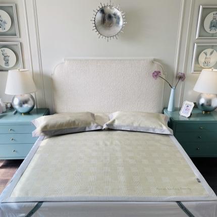 91家纺网 家纺一手货源 找家纺 （总）本希 2020新款高端可水洗冰丝凉席提花系列实拍图