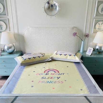 91家纺网 家纺一手货源 找家纺 （总）本希 2020新款高端可水洗冰丝凉席提花系列实拍图