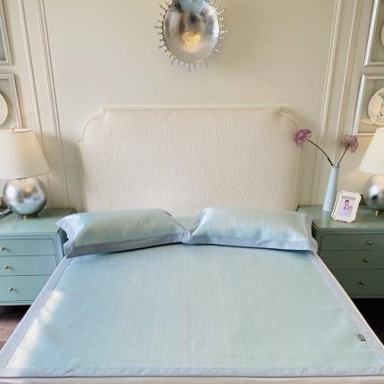 91家纺网 家纺一手货源 找家纺 （总）本希 2020新款高端可水洗冰丝凉席提花系列实拍图