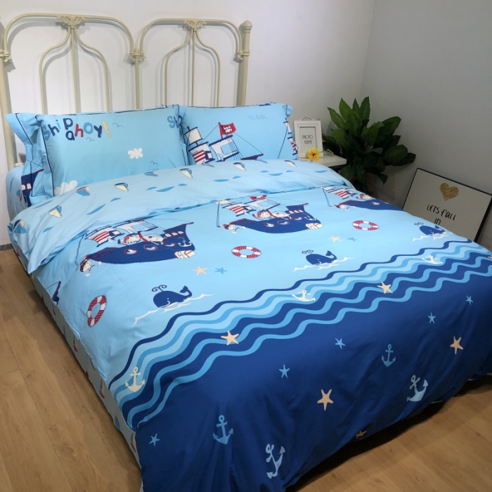 91家纺网 家纺一手货源 找家纺 棉生活新款40S臻棉四件套 海角七号