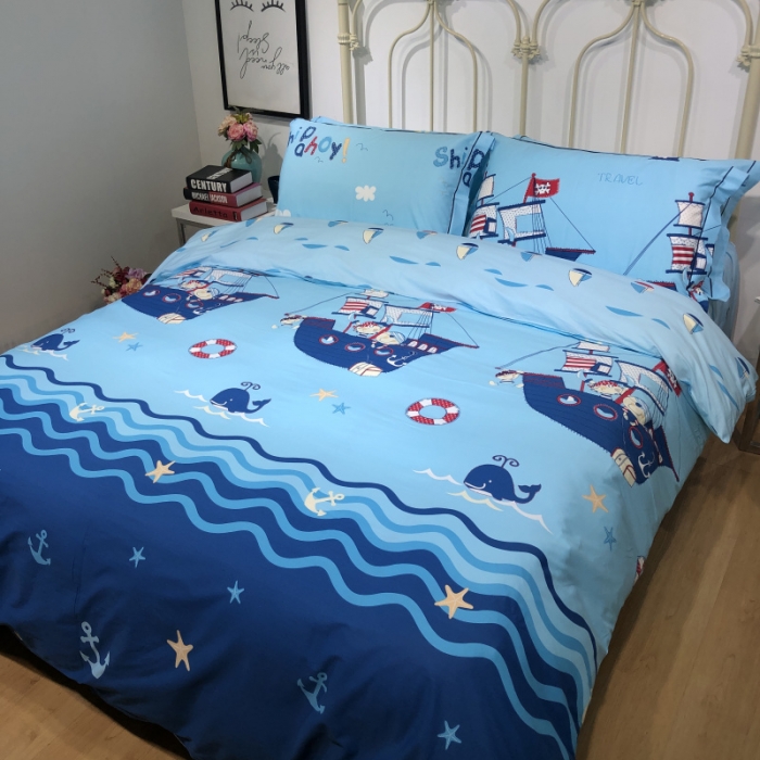 91家纺网 家纺一手货源 找家纺 棉生活新款40S臻棉四件套 海角七号