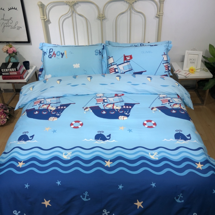 91家纺网 家纺一手货源 找家纺 棉生活新款40S臻棉四件套 海角七号