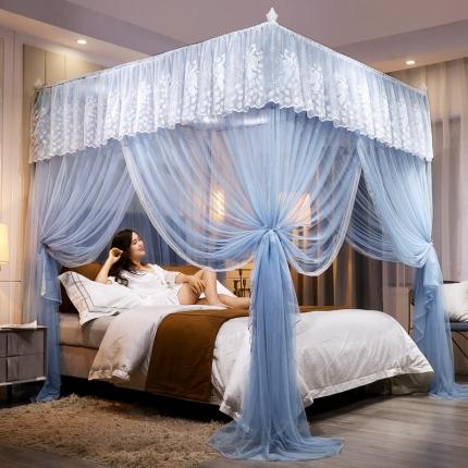 91家纺网 家纺一手货源 找家纺 （总）雪姿 2023新款紫罗兰落地蚊帐不含打包纸箱