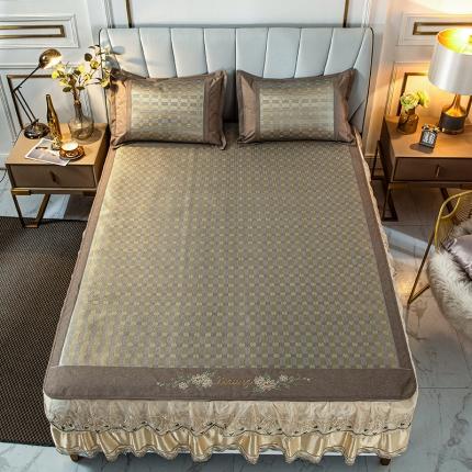 91家纺网 家纺一手货源 找家纺 （总）鼎飞家纺 2020新款冰藤床裙款凉席