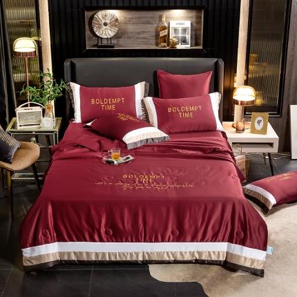 91家纺网 家纺一手货源 找家纺 （总）鼎飞家纺 2020莫代尔水洗真丝夏被四件套