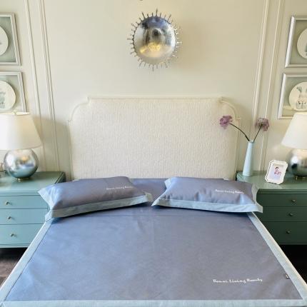 91家纺网 家纺一手货源 找家纺 本希 2020新款高端可水洗冰丝凉席提花系列实拍图 丽娜