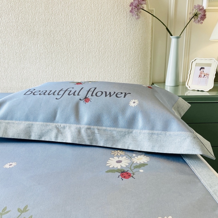 91家纺网 家纺一手货源 找家纺 本希 2020新款高端可水洗冰丝凉席提花系列实拍图 秘密花园