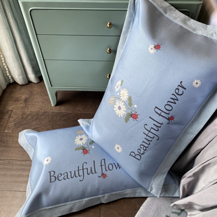 91家纺网 家纺一手货源 找家纺 本希 2020新款高端可水洗冰丝凉席提花系列实拍图 秘密花园