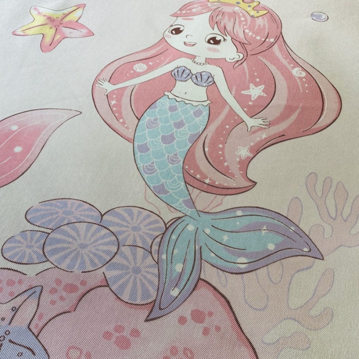 91家纺网 家纺一手货源 找家纺 本希 2020新款高端可水洗冰丝凉席提花系列实拍图 人鱼公主