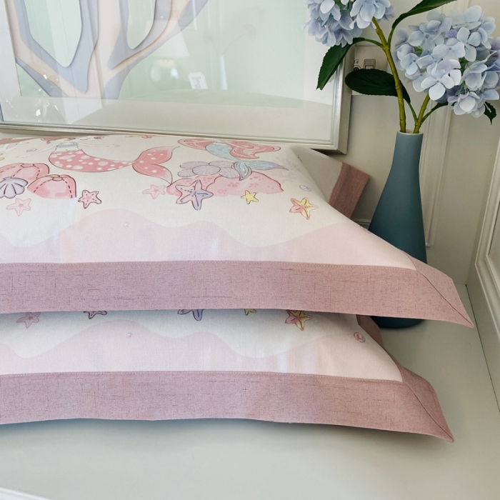 91家纺网 家纺一手货源 找家纺 本希 2020新款高端可水洗冰丝凉席提花系列实拍图 人鱼公主