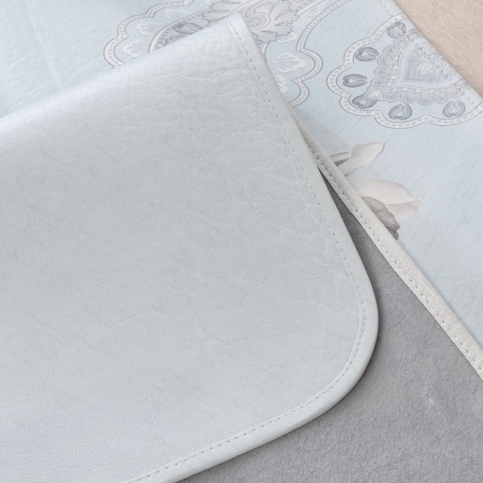 91家纺网 家纺一手货源 找家纺 伊婷人 2020新款彩绘头层水牛皮席三件套 安香雅韵