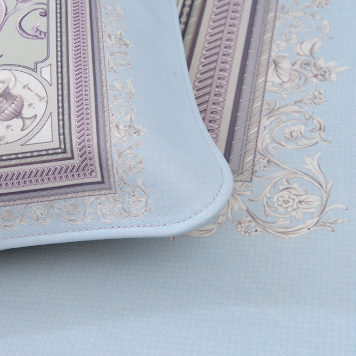 91家纺网 家纺一手货源 找家纺 伊婷人 2020新款彩绘头层水牛皮席三件套 凯利