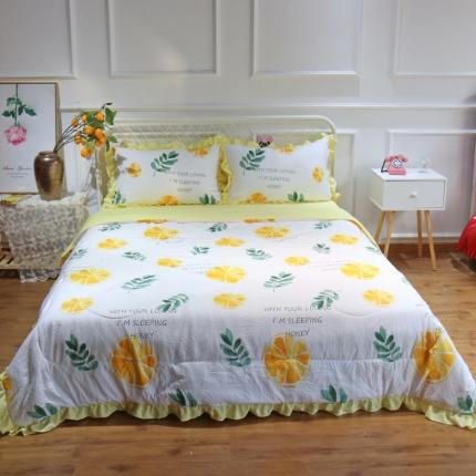 91家纺网 家纺一手货源 找家纺 （总）润缦 2020新款超柔水洗棉夏被四件套