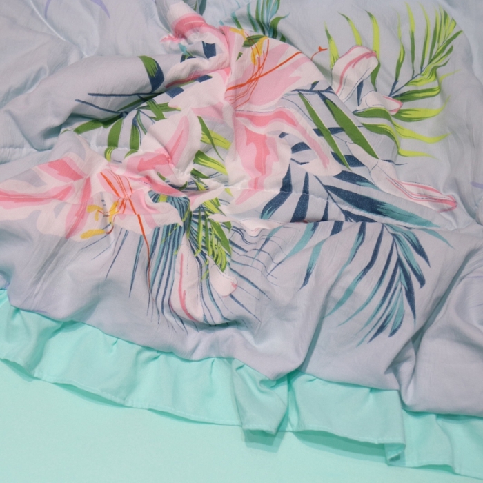 91家纺网 家纺一手货源 找家纺 （总）润缦 2020新款超柔水洗棉夏被四件套