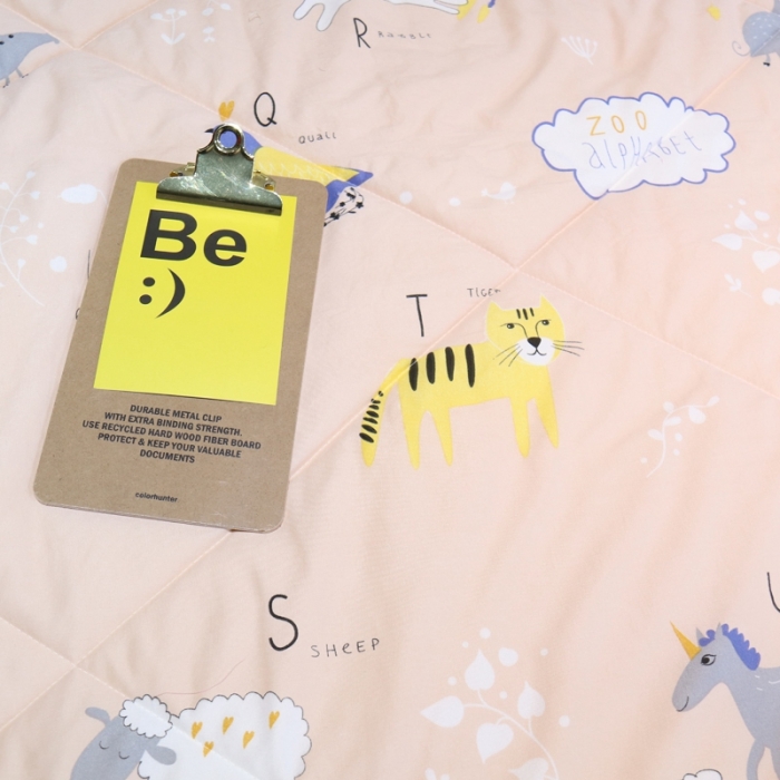 91家纺网 家纺一手货源 找家纺 润缦 2020新款超柔水洗棉夏被四件套 动物世界