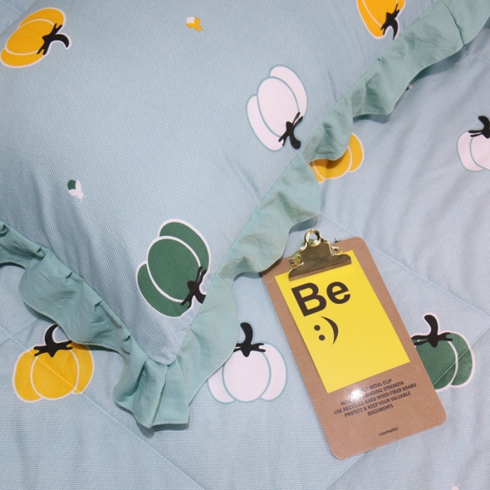 91家纺网 家纺一手货源 找家纺 润缦 2020新款超柔水洗棉夏被四件套 小南瓜