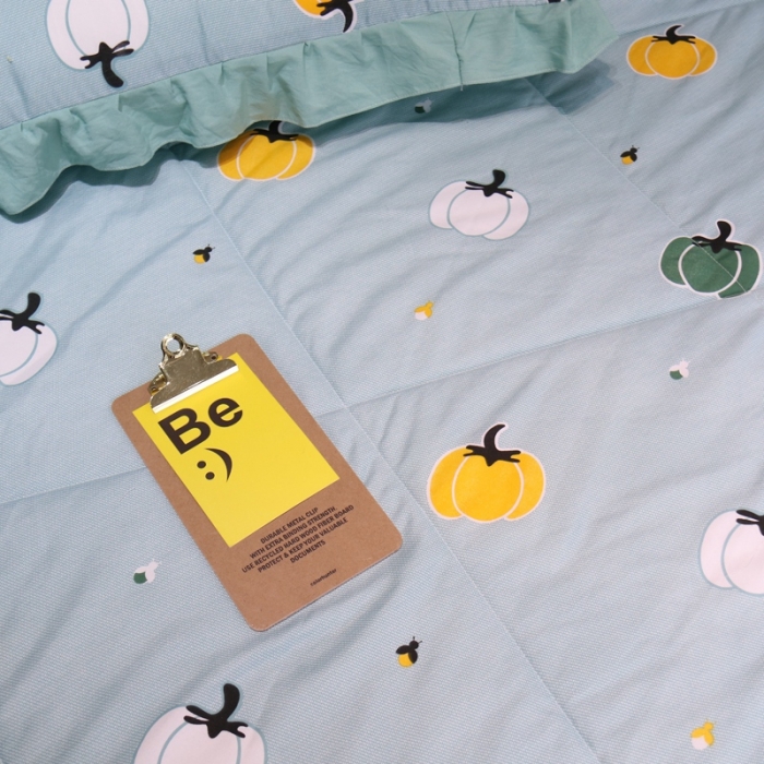 91家纺网 家纺一手货源 找家纺 润缦 2020新款超柔水洗棉夏被四件套 小南瓜