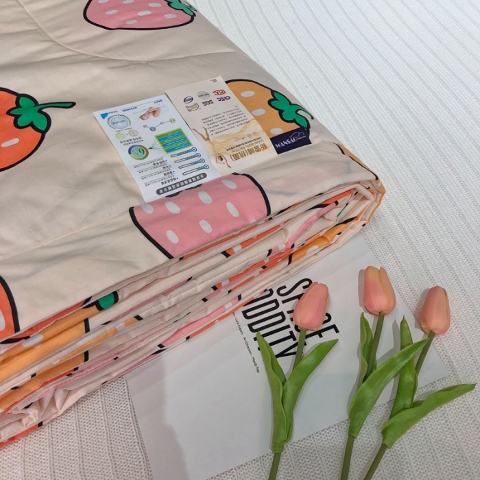 91家纺网 家纺一手货源 找家纺 （总) 润缦 2020新款纯棉全棉精梳棉夏被