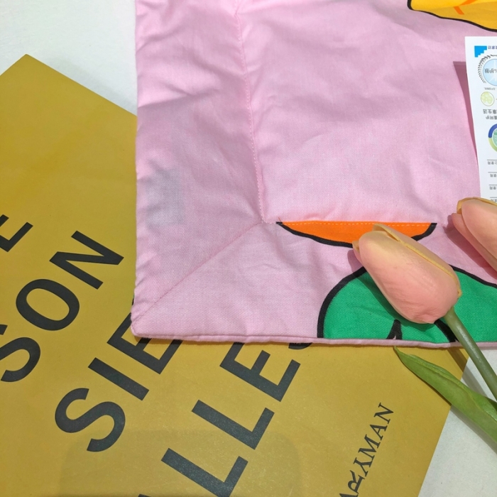 91家纺网 家纺一手货源 找家纺 润缦 2020新款纯棉全棉精梳棉夏被 胡萝卜粉