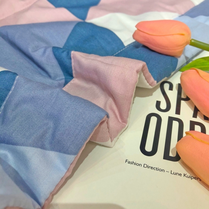 91家纺网 家纺一手货源 找家纺 润缦 2020新款纯棉全棉精梳棉夏被 菱格