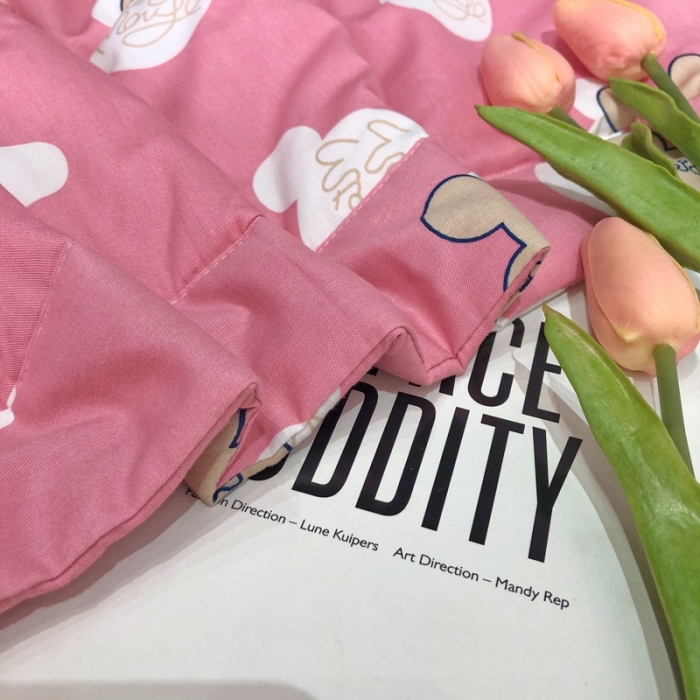 91家纺网 家纺一手货源 找家纺 润缦 2020新款纯棉全棉精梳棉夏被 米奇粉