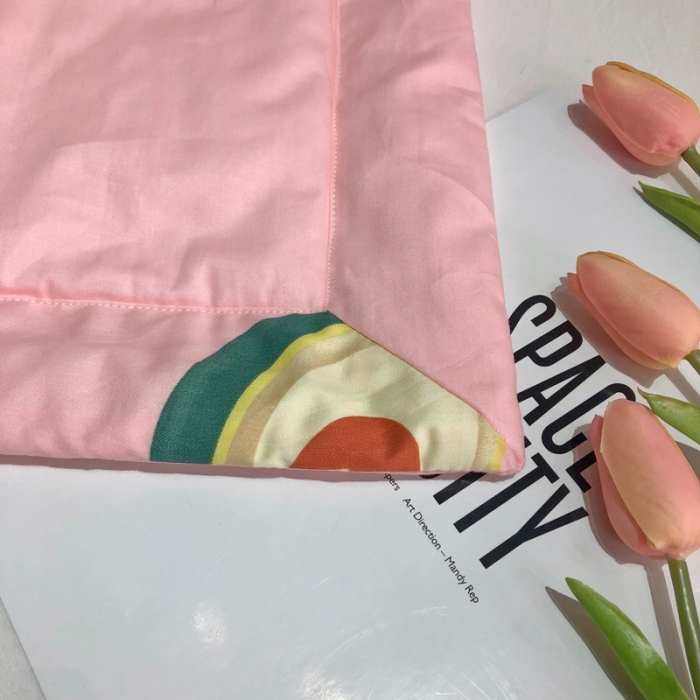 91家纺网 家纺一手货源 找家纺 润缦 2020新款纯棉全棉精梳棉夏被 牛油果粉