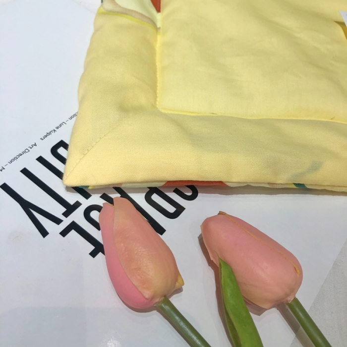 91家纺网 家纺一手货源 找家纺 润缦 2020新款纯棉全棉精梳棉夏被 牛油果黄