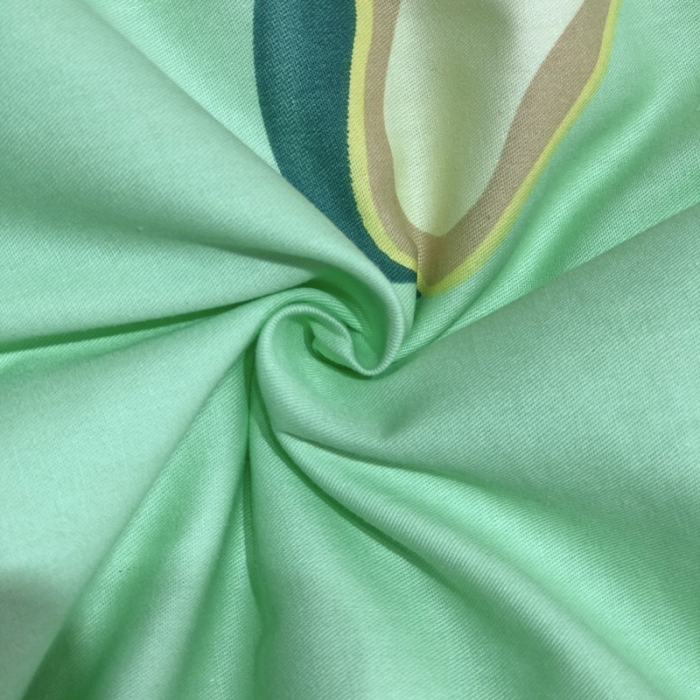 91家纺网 家纺一手货源 找家纺 润缦 2020新款纯棉全棉精梳棉夏被 牛油果绿